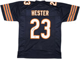 Chicago Bears Devin Hester Autographed Blue Jersey Beckett BAS QR Stock #248798