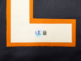 Chicago Bears Devin Hester Autographed Blue Jersey Beckett BAS QR Stock #248798