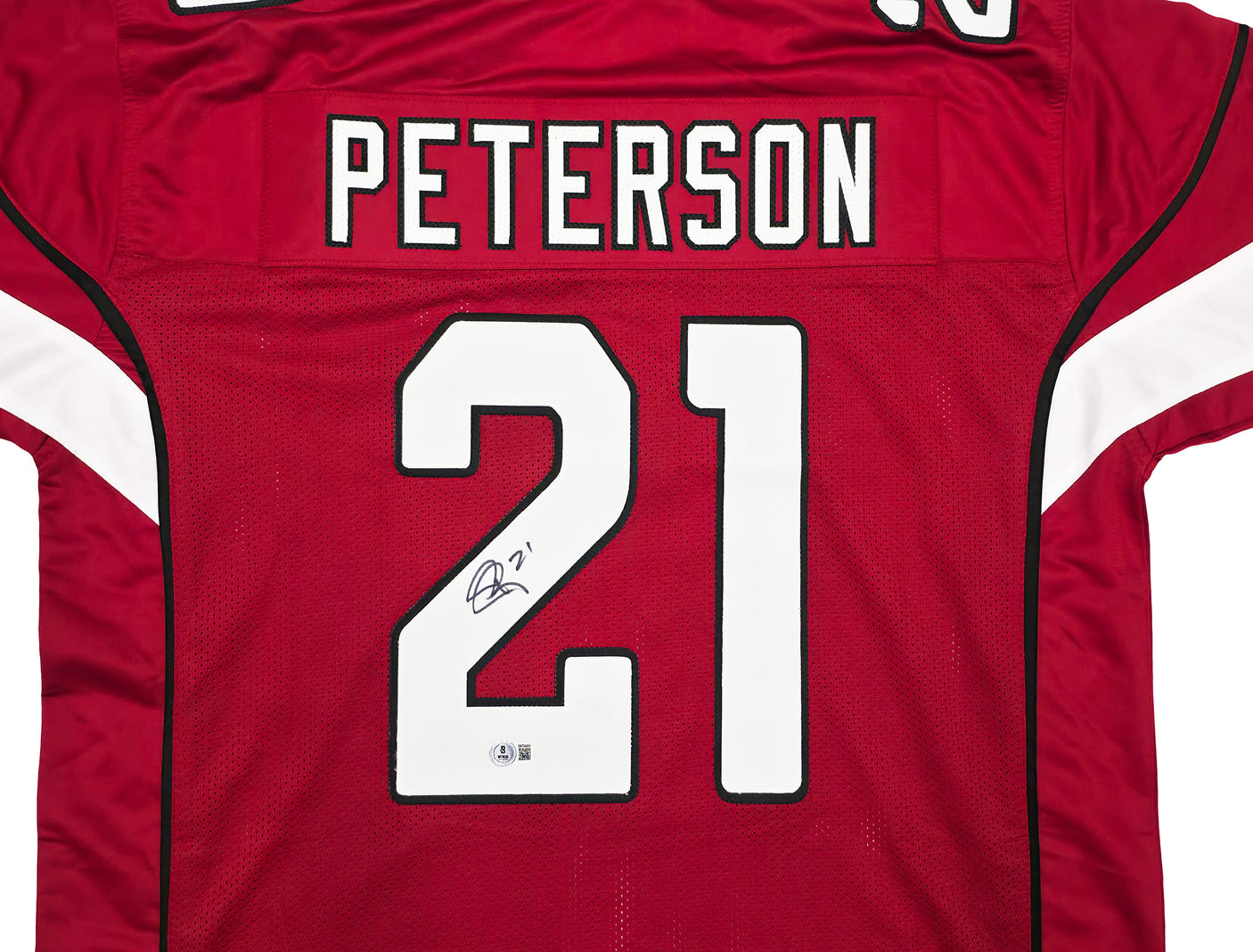Arizona Cardinals Patrick Peterson Autographed Red Jersey Beckett BAS Witness Stock #246194
