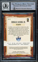 Ronald Acuna Jr. Autographed 2019 Panini Diamond Kings Card #40 Atlanta Braves Auto Grade Gem Mint 10 Beckett BAS #15771896