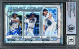Wander Franco Autographed 2021 Bowman Chrome Rookie Card #TP-TBR Tampa Bay Rays Auto Grade Gem Mint 10 Beckett BAS #15772337