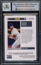 Wander Franco Autographed 2022 Panini Chronicles Luminance Rookie Card #11 Tampa Bay Rays Auto Grade Gem Mint 10 Beckett BAS #15772456