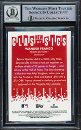 Wander Franco Autographed 2022 Topps Chrome New Classics Rookie Card #NC7 Tampa Bay Rays Auto Grade Gem Mint 10 Beckett BAS #15772575