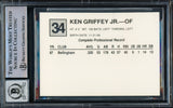 Ken Griffey Jr. Autographed 1988 Cal Cards Rookie Card #34 San Bernardino Spirit Auto Grade Gem Mint 10 Vintage Rookie Signature Beckett BAS #15772588