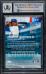 Vladimir Guerrero Jr. Autographed 2020 Stadium Club Card #288 Toronto Blue Jays Auto Grade Gem Mint 10 Beckett BAS #15772724