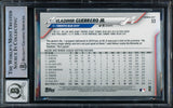Vladimir Guerrero Jr. Autographed 2020 Topps Opening Day Card #33 Toronto Blue Jays Auto Grade Gem Mint 10 Beckett BAS #15772768