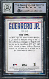 Vladimir Guerrero Jr. Autographed 2020 Topps Highlights Card #VGJ-7 Toronto Blue Jays Auto Grade Gem Mint 10 Beckett BAS #15772888