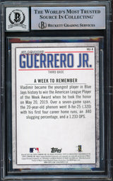 Vladimir Guerrero Jr. Autographed 2020 Topps Highlights Card #VGJ-8 Toronto Blue Jays Auto Grade Gem Mint 10 Beckett BAS #15772889