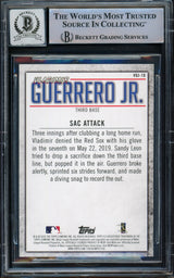 Vladimir Guerrero Jr. Autographed 2020 Topps Highlights Card #VGJ-10 Toronto Blue Jays Auto Grade Gem Mint 10 Beckett BAS #15772891