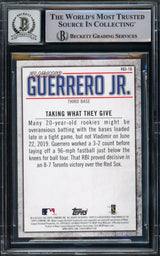 Vladimir Guerrero Jr. Autographed 2020 Topps Highlights Card #VGJ-16 Toronto Blue Jays Auto Grade Gem Mint 10 Beckett BAS #15772896
