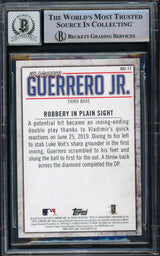 Vladimir Guerrero Jr. Autographed 2020 Topps Highlights Card #VGJ-17 Toronto Blue Jays Auto Grade Gem Mint 10 Beckett BAS #15772897