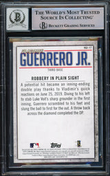 Vladimir Guerrero Jr. Autographed 2020 Topps Highlights Card #VGJ-17 Toronto Blue Jays Auto Grade Gem Mint 10 Beckett BAS #15772898