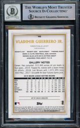 Vladimir Guerrero Jr. Autographed 2020 Topps Gallery Card #145 Toronto Blue Jays Auto Grade Gem Mint 10 Beckett BAS #15772915