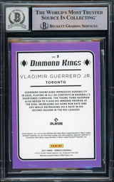 Vladimir Guerrero Jr. Autographed 2021 Donruss Diamond Kings Card #3 Toronto Blue Jays Auto Grade Gem Mint 10 Beckett BAS #15772948