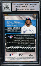 Vladimir Guerrero Jr. Autographed 2021 Stadium Club Card #172 Toronto Blue Jays Auto Grade Gem Mint 10 Beckett BAS #15772950
