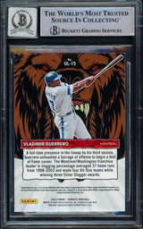 Vladimir Guerrero Jr. Autographed 2022 Donruss Unleashed Card #UL-15 Toronto Blue Jays Auto Grade Gem Mint 10 Beckett BAS #15773061