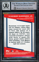 Vladimir Guerrero Jr. Autographed 2022 Topps Opening Day Card #BS-12 Toronto Blue Jays Auto Grade Gem Mint 10 Beckett BAS #15773071