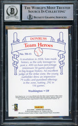 Juan Soto Autographed 2019 Panini Diamond Kings Card #TH15 New York Yankees Auto Grade Gem Mint 10 Beckett BAS #15773782