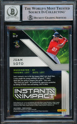 Juan Soto Autographed 2019 Panini Prizm Card #II-7 New York Yankees Auto Grade Gem Mint 10 Beckett BAS #15773788