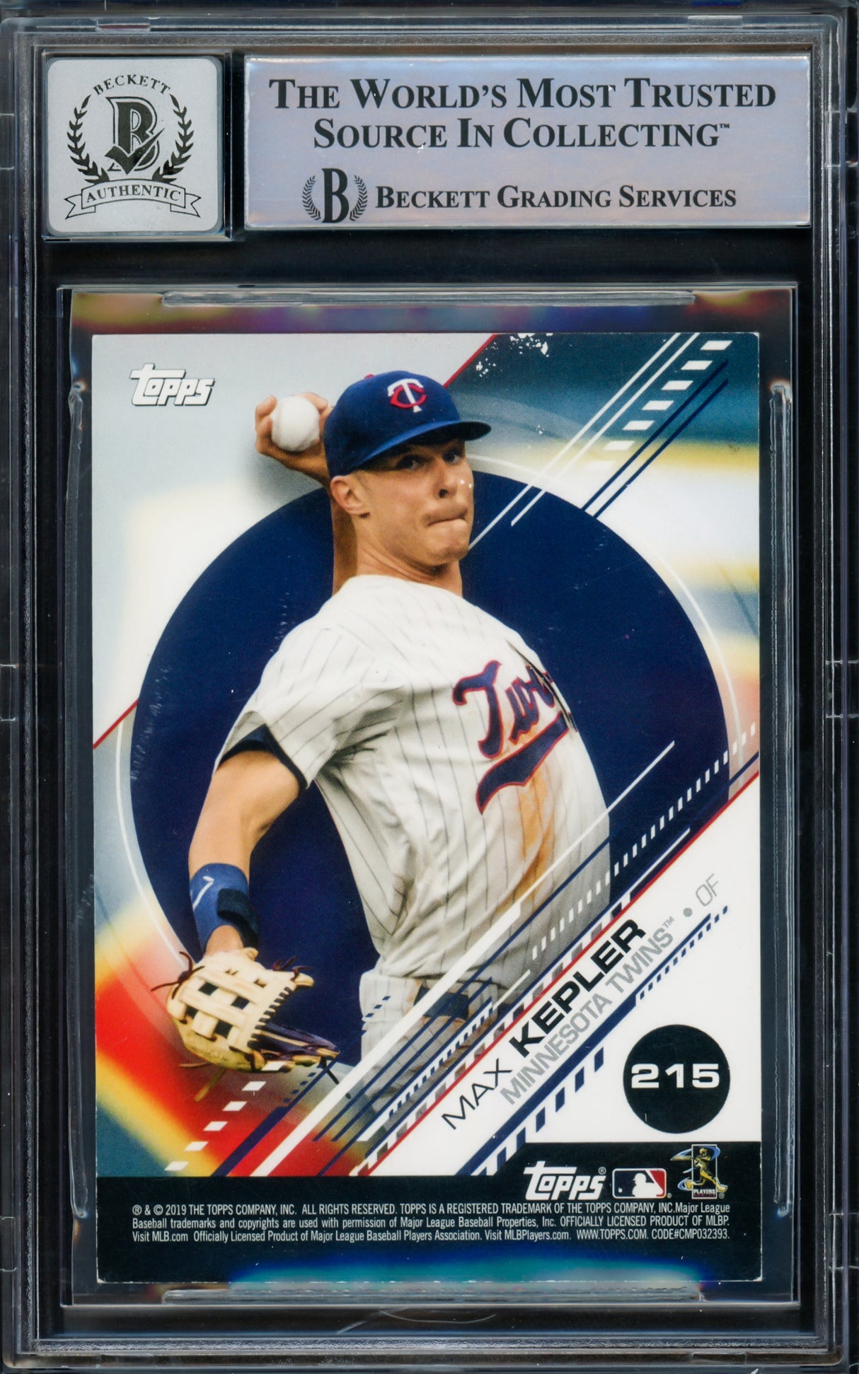 Juan Soto Autographed 2019 Topps Stickers Card #215 New York Yankees Auto Grade Gem Mint 10 Beckett BAS #15773804