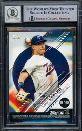 Juan Soto Autographed 2019 Topps Stickers Card #215 New York Yankees Auto Grade Gem Mint 10 Beckett BAS #15773804