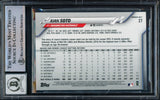 Juan Soto Autographed 2020 Topps Opening Day Card #27 New York Yankees Auto Grade Gem Mint 10 Beckett BAS #15773821