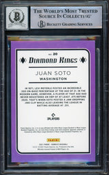 Juan Soto Autographed 2021 Donruss Diamond Kings Card #20 New York Yankees Auto Grade Gem Mint 10 Beckett BAS #15774049