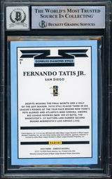 Fernando Tatis Jr. Autographed 2020 Donruss Diamond Kings Card #1 San Diego Padres Auto Grade Gem Mint 10 Beckett BAS #15774550