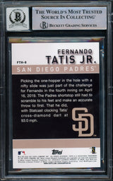 Fernando Tatis Jr. Autographed 2020 Topps Card #FTH-8 San Diego Padres Auto Grade Gem Mint 10 Beckett BAS #15774854