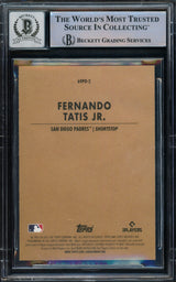 Fernando Tatis Jr. Autographed 2021 Topps Archives Card #69PO-2 San Diego Padres Auto Grade Gem Mint 10 Beckett BAS #15775103