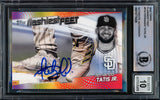 Fernando Tatis Jr. Autographed 2022 Topps Flashiest Feet Card #FF-4 San Diego Padres Auto Grade Gem Mint 10 Beckett BAS #15775426