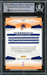Stephen Curry Autographed 2009-10 Panini Rookie Card #307 Golden State Warriors Beckett BAS #15778818