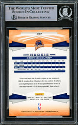 Stephen Curry Autographed 2009-10 Panini Rookie Card #357 Golden State Warriors Beckett BAS #15778828