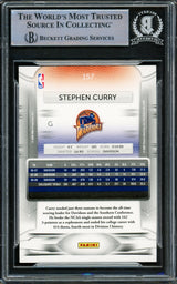 Stephen Curry Autographed 2009-10 Panini Prestige Rookie Card #157 Golden State Warriors Beckett BAS #15778840