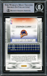 Stephen Curry Autographed 2009-10 Panini Prestige Rookie Card #207 Golden State Warriors Beckett BAS #15778844