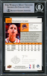 Stephen Curry Autographed 2009-10 Upper Deck Rookie Card #234 Golden State Warriors Beckett BAS #15778851