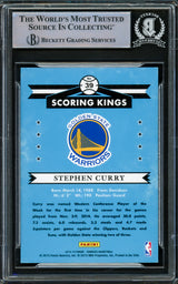 Stephen Curry Autographed 2014-15 Donruss Scoring Kings Card #29 Golden State Warriors Beckett BAS #15779049