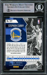 Stephen Curry Autographed 2015-16 Panini Prizm Card #377 Golden State Warriors Beckett BAS #15779067