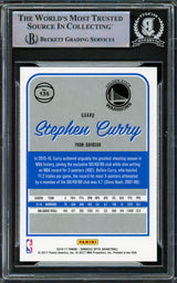 Stephen Curry Autographed 2016-17 Donruss Optic Card #135 Golden State Warriors Beckett BAS #15779099