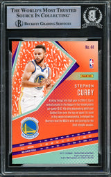 Stephen Curry Autographed 2017-18 Panini Revolution Card #44 Golden State Warriors Beckett BAS #15779182