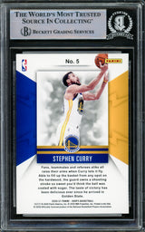 Stephen Curry Autographed 2020-21 Hoops Spark Plugs Card #5 Golden State Warriors Beckett BAS #15779563