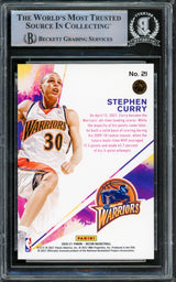 Stephen Curry Autographed 2020-21 Panini Recon Card #21 Golden State Warriors Beckett BAS #15779672