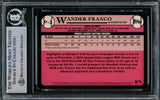 Wander Franco Autographed 2020 Topps Update Prospect Rookie Card #P-3 Tampa Bay Rays (Smudged) Beckett BAS #15780136
