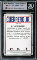 Vladimir Guerrero Jr. Autographed 2020 Topps Highlights Card #VGJ-8 Toronto Blue Jays Beckett BAS #15780730