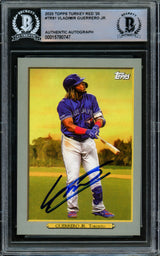 Vladimir Guerrero Jr. Autographed 2020 Topps Turkey Red Card #TR-91 Toronto Blue Jays Beckett BAS #15780747