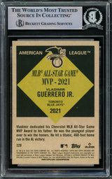 Vladimir Guerrero Jr. Autographed 2022 Topps Archives Card #329 Toronto Blue Jays Beckett BAS #15780945