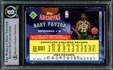 Gary Payton Autographed 1991-92 Topps Archives Card #137 Seattle Supersonics (Light) Beckett BAS #15781120