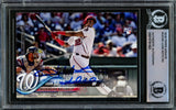 Juan Soto Autographed 2018 Topps Update Rookie Card #US104 New York Mets Beckett BAS #15781563