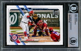 Juan Soto Autographed 2021 Topps Card #330 New York Mets Beckett BAS #15781722