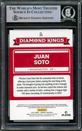 Juan Soto Autographed 2022 Donruss Diamond Kings Card #20 New York Yankees Beckett BAS #15781731